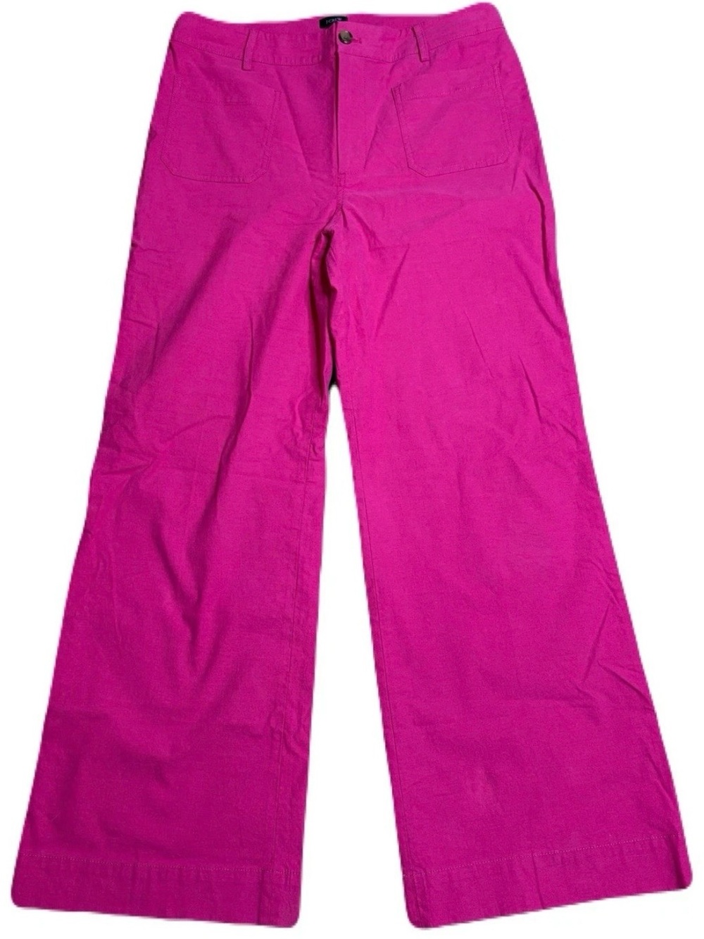 J Crew Womens 31 Lizzie High Rise Flared Wide Leg Pants Pink